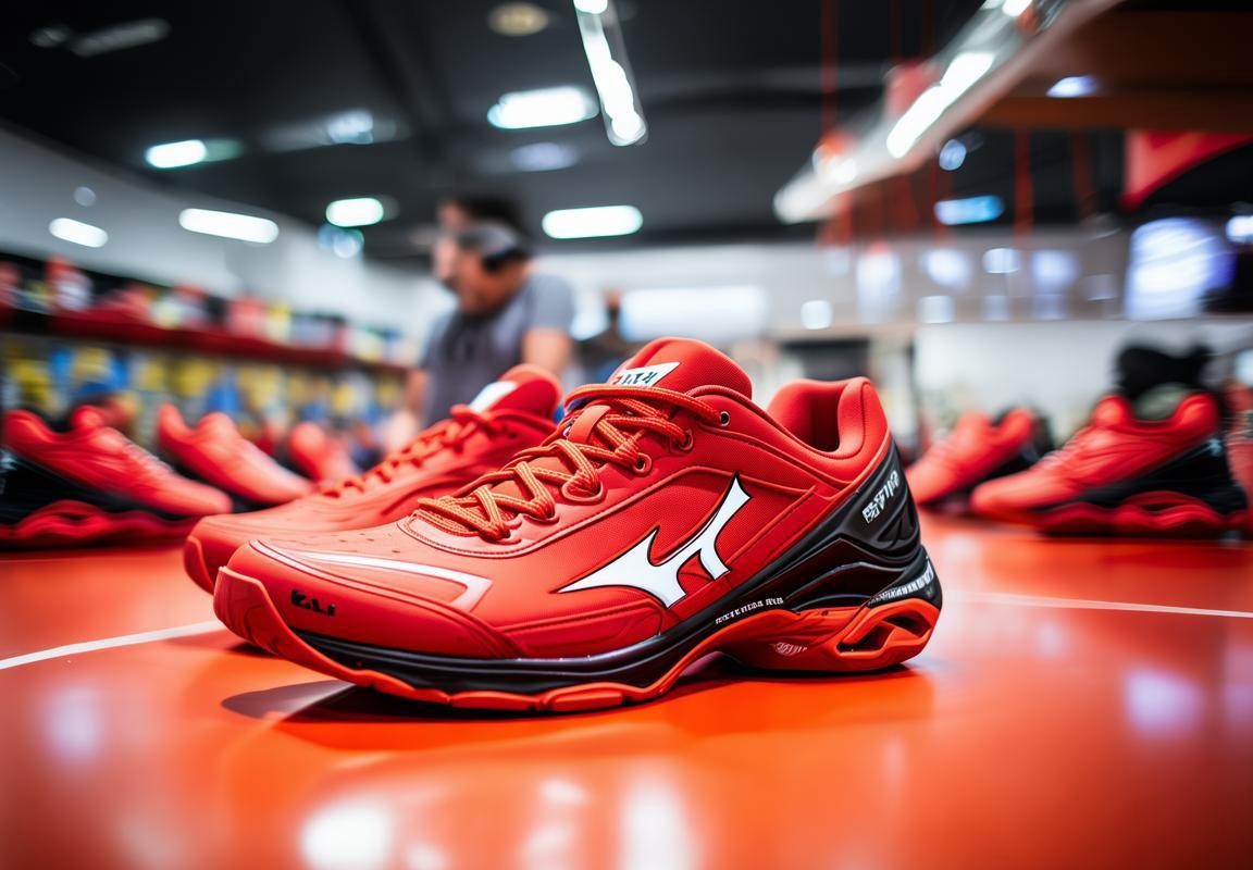 Oferta 2×1: Zapatos de Voleibol Mizuno Rojos en Tienda Mizuno de Guadalajara